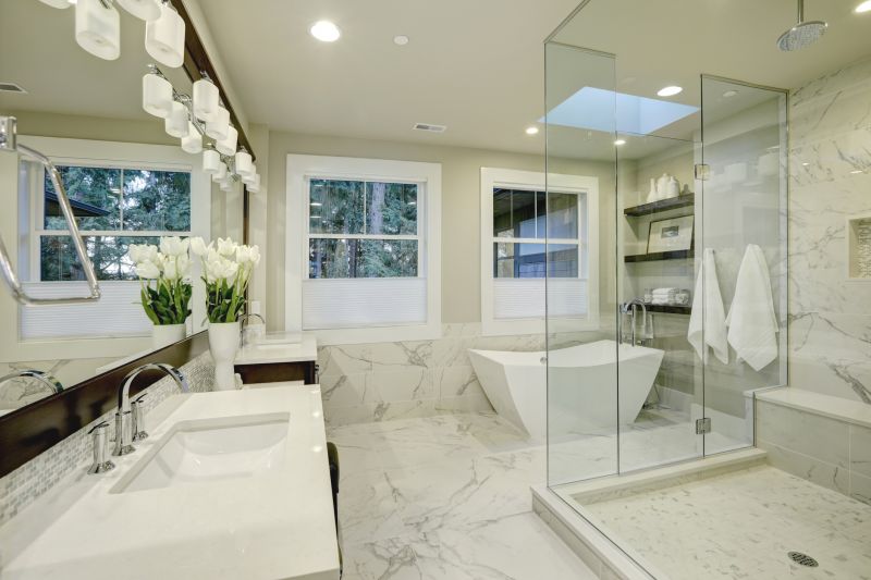 Luxury Shower with Glass Doors